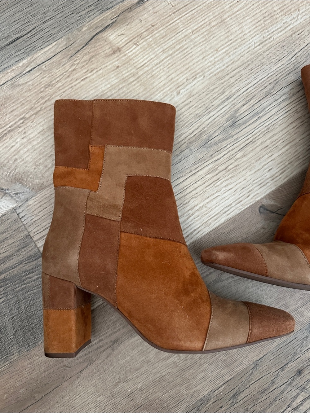 Seychelles Patchwork Leather Boots - Picture 4 of 11